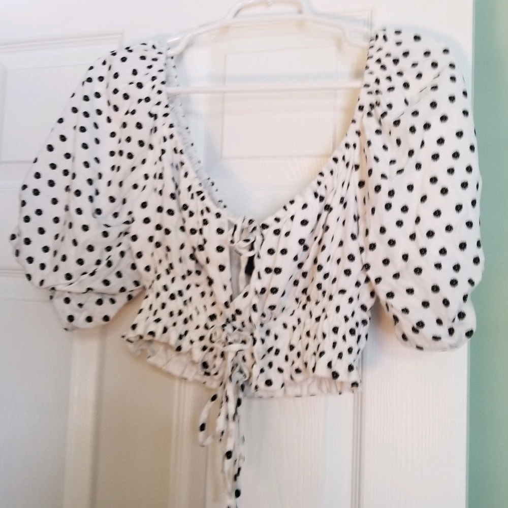 Polka dot crop top - Picture 3 of 4